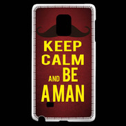 Coque Samsung Galaxy Note Edge Keep Calm Be a Man Rouge