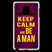 Coque Samsung Galaxy Note Edge Keep Calm Be a Man Rose