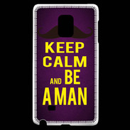 Coque Samsung Galaxy Note Edge Keep Calm Be a Man Violet