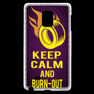Coque Samsung Galaxy Note Edge Keep Calm and Burn Out violet