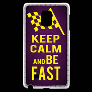 Coque Samsung Galaxy Note Edge Keep Calm and Be Fast Violet