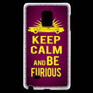 Coque Samsung Galaxy Note Edge Keep Calm and Be Furious Rose