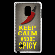 Coque Samsung Galaxy Note Edge Keep Calm and Be Spicy Gris