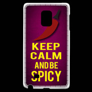 Coque Samsung Galaxy Note Edge Keep Calm and Be Spicy Rose