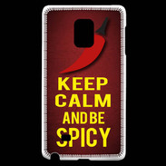 Coque Samsung Galaxy Note Edge Keep Calm and Be Spicy Rouge