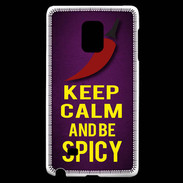 Coque Samsung Galaxy Note Edge Keep Calm and Be Spicy Violet