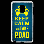 Coque Samsung Galaxy Note Edge Keep Calm and Take o road 2 Bleu