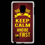 Coque Samsung Galaxy Note Edge Keep Calm and Be the First Rouge