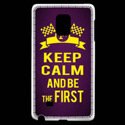 Coque Samsung Galaxy Note Edge Keep Calm and Be the First Violet