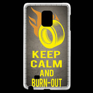 Coque Samsung Galaxy Note Edge Keep Calm and Burn Out Gris