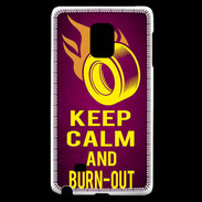 Coque Samsung Galaxy Note Edge Keep Calm and Burn Out Rose