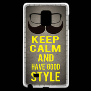 Coque Samsung Galaxy Note Edge Keep Calm and Have a good Style Gris