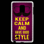 Coque Samsung Galaxy Note Edge Keep Calm and Have a good Style Rose