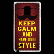 Coque Samsung Galaxy Note Edge Keep Calm and Have a good Style Rouge