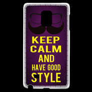 Coque Samsung Galaxy Note Edge Keep Calm and Have a good Style Violet