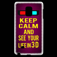 Coque Samsung Galaxy Note Edge Keep Calm and See your life 3D Rose
