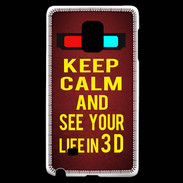 Coque Samsung Galaxy Note Edge Keep Calm and See your life 3D Rouge