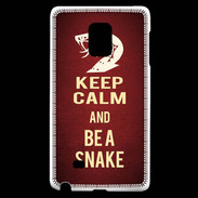 Coque Samsung Galaxy Note Edge Keep Calm and Be a Snake Rouge