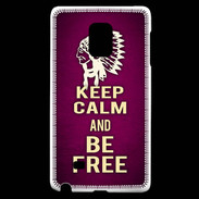 Coque Samsung Galaxy Note Edge Keep Calm and Be Free Rose