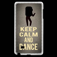 Coque Samsung Galaxy Note Edge Keep Calm and Dance Gris