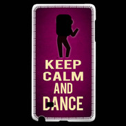 Coque Samsung Galaxy Note Edge Keep Calm and Dance Rose
