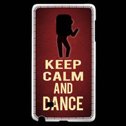 Coque Samsung Galaxy Note Edge Keep Calm and Dance Rouge