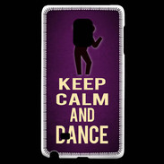 Coque Samsung Galaxy Note Edge Keep Calm and Dance Violet