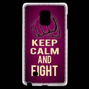 Coque Samsung Galaxy Note Edge Keep Calm and Fight Rose