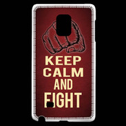 Coque Samsung Galaxy Note Edge Keep Calm and Fight Rouge