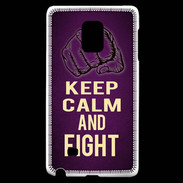Coque Samsung Galaxy Note Edge Keep Calm and Fight Violet