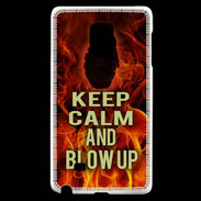 Coque Samsung Galaxy Note Edge Keep Calm and Grenade Feu