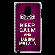 Coque Samsung Galaxy Note Edge Keep Calm and Hakuna Matata rose