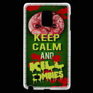 Coque Samsung Galaxy Note Edge Keep Calm and Kill Zombies Vert