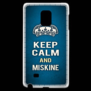 Coque Samsung Galaxy Note Edge Keep Calm and Miskine Bleu