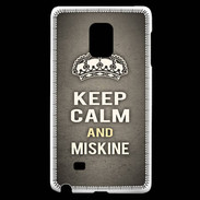 Coque Samsung Galaxy Note Edge Keep Calm and Miskine Gris