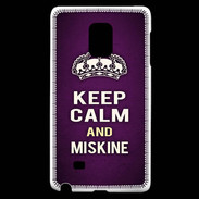 Coque Samsung Galaxy Note Edge Keep Calm and Miskine Violet