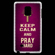 Coque Samsung Galaxy Note Edge Keep Calm and Pray Christian Rose