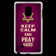 Coque Samsung Galaxy Note Edge Keep Calm and Pray jewish Rose