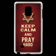 Coque Samsung Galaxy Note Edge Keep Calm and Pray jewish Rouge