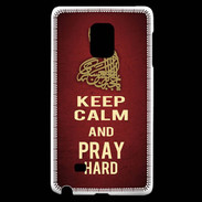 Coque Samsung Galaxy Note Edge Keep Calm and Pray Muslim Rouge