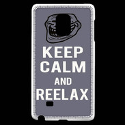 Coque Samsung Galaxy Note Edge Keep Calm and Reelax Gris