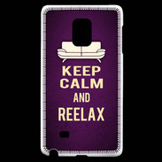 Coque Samsung Galaxy Note Edge Keep Calm and Reelax Violet