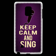 Coque Samsung Galaxy Note Edge Keep Calm and Sing Violet