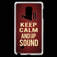 Coque Samsung Galaxy Note Edge Keep Calm and Up Sound Rouge