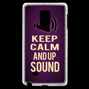 Coque Samsung Galaxy Note Edge Keep Calm and Up Sound Violet
