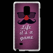 Coque Samsung Galaxy Note Edge Life It's a game Rose ZG