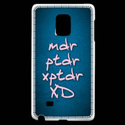 Coque Samsung Galaxy Note Edge LOL MDR bleu ZG