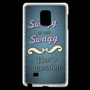 Coque Samsung Galaxy Note Edge Swag or Not bleu ZG