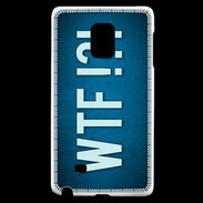Coque Samsung Galaxy Note Edge WTF bleu ZG