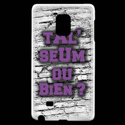 Coque Samsung Galaxy Note Edge Ta l'seum ou bien Violet